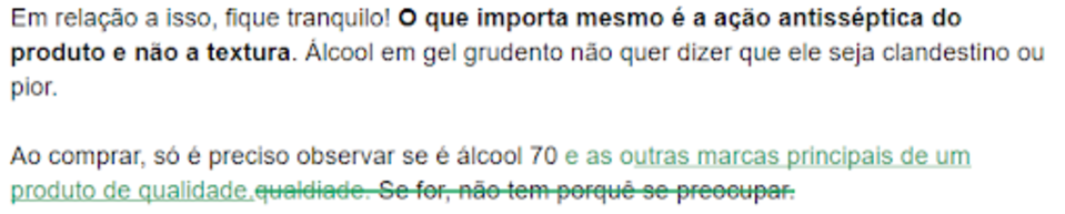 Excerto de um texto da Cubo Amarelo para exemplificar como fazer revisão de texto.