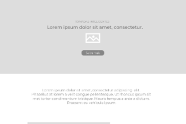Captura de tela de pedaço de wireframe desenvolvido para o site da RSMART.