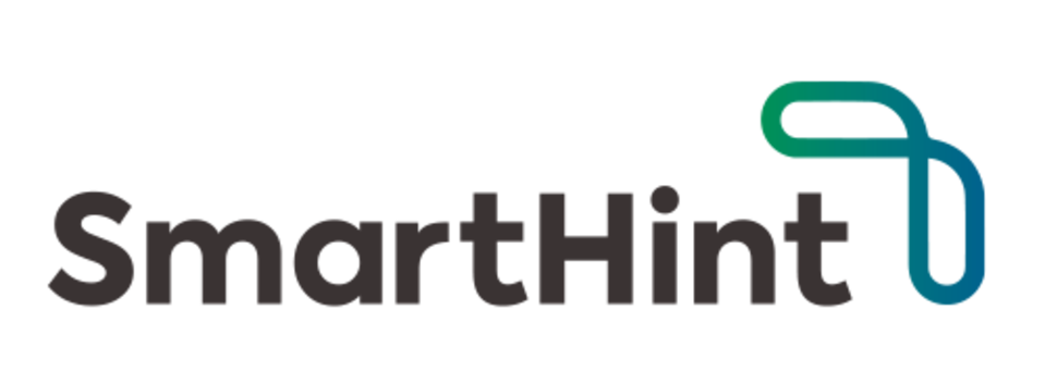 Logotipo SmartHint com grafia e ícone. 