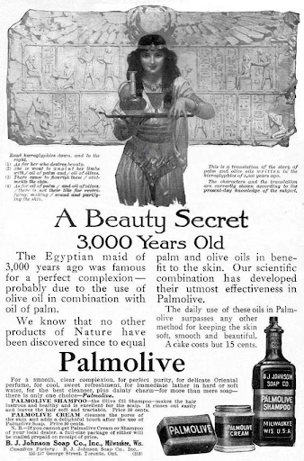 Propaganda antiga da Palmolive. 